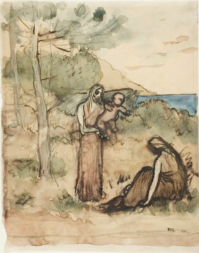 Kalastajan perhe tekijältä Pierre Puvis de Chavannes