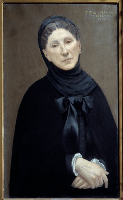 Muotokuva prinsessa Marie Cantacuzenesta, taiteilijanaisesta "Pierre Puvis de Chavannesin maalaus tekijältä Pierre Puvis de Chavannes