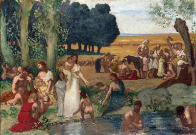 Puvis de Chavannes, Pierre Cecil (1824-1898) Kesäöljy kankaalle ennen vuotta 1873 National Gallery, Lontoo 43,2x62,2 tekijältä Pierre Puvis de Chavannes