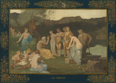 Lepo, c. 1863. tekijältä Pierre Puvis de Chavannes