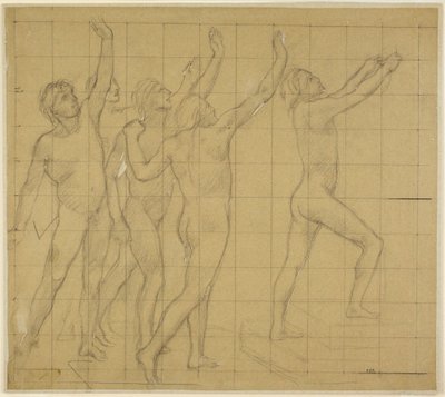 Tutkielma Sorbonnen puoliympyrän muotoista juhlasalia varten (Kirjallisuus, tieteet ja taiteet) tekijältä Pierre Puvis de Chavannes