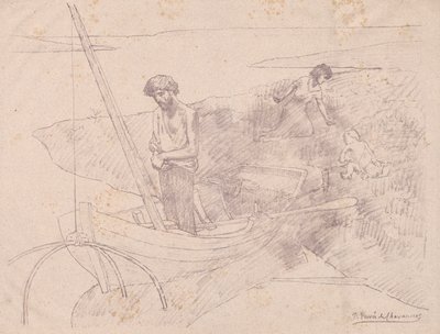 Köyhä kalastaja tekijältä Pierre Puvis de Chavannes