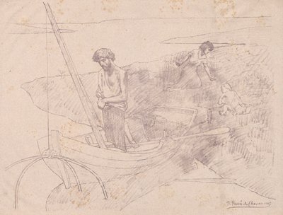 Köyhä kalastaja. tekijältä Pierre Puvis de Chavannes