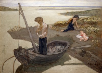 Köyhä kalastaja, 1879 tekijältä Pierre Puvis de Chavannes