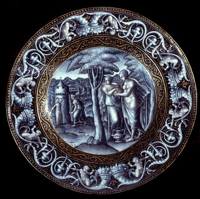 Pierre Reymondin (1513-1584) maalaama Venus ja Psyche-levy emalissa 1500-luku tekijältä Pierre Reymond