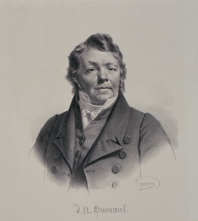 Johann Nepomuk Hummel (1778-1837) tekijältä Pierre Roch Vigneron