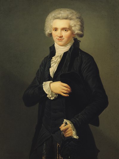 Maximilien de Robespierre (1758-94) 1791 (öljy kankaalle) tekijältä Pierre Roch Vigneron