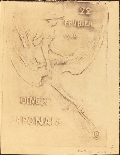 Woman and Swan, 22. helmikuuta 1912, Diner Japanese (Woman and Bird, 22. helmikuuta 1912, J tekijältä Pierre Roche