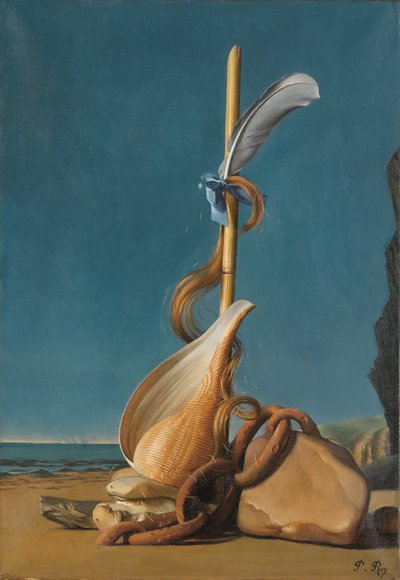Andromedan vanki, noin 1930 (öljy kankaalle). tekijältä Pierre Roy