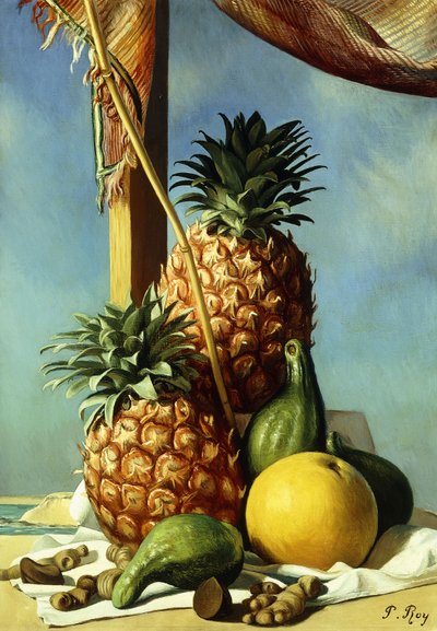 Asetelma ananasten kanssa; Luonto Morte avec Ananas tekijältä Pierre Roy