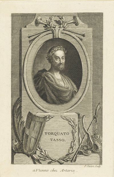 Torquato Tasson muotokuva 1544-1595, noin 1770. tekijältä Pierre Savart