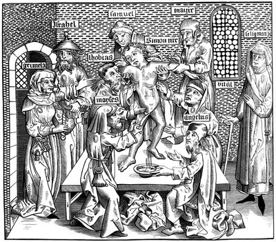 Simon Trentin marttyyrikuolema, 1493 1849. tekijältä Pierre Wolgmuth