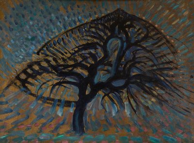 Apple Tree, Pointillist-versio tekijältä Piet Mondrian