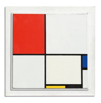 Koostumus nro III, punainen, sininen, keltainen ja musta tekijältä Piet Mondrian