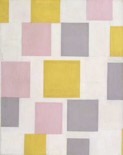 Koostumus väritasoilla 5 tekijältä Piet Mondrian