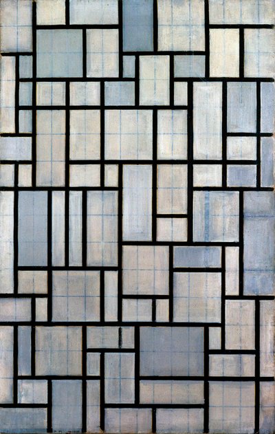 Koostumus ruudukon 2 kanssa, 1915 tekijältä Piet Mondrian