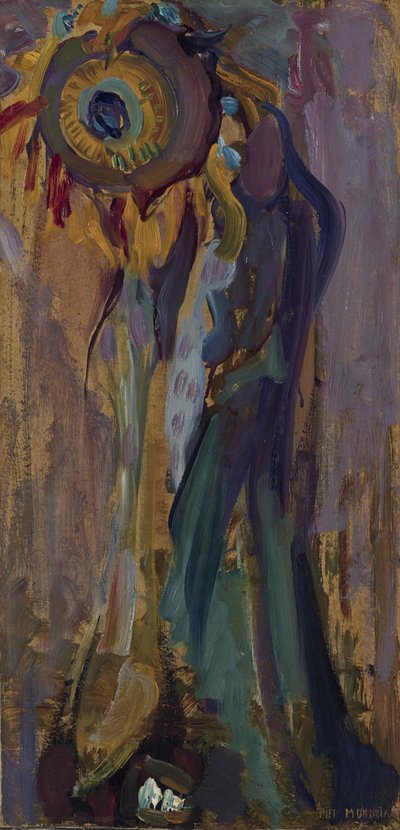 Kuoleva auringonkukka I, 1908. tekijältä Piet Mondrian