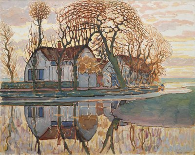 Maatila lähellä Duivendrechtiä, noin 1916 tekijältä Piet Mondrian