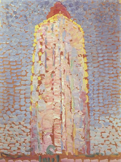 Majakka Westkapellessa Orangessa tekijältä Piet Mondrian