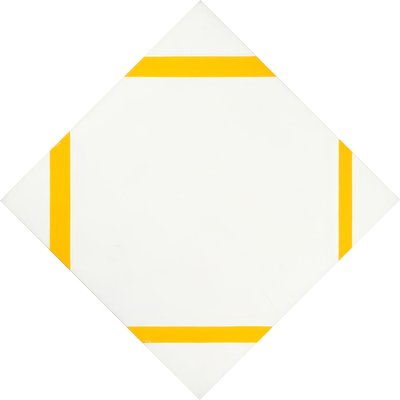 Istillikoostumus neljällä keltaisella viivalla tekijältä Piet Mondrian