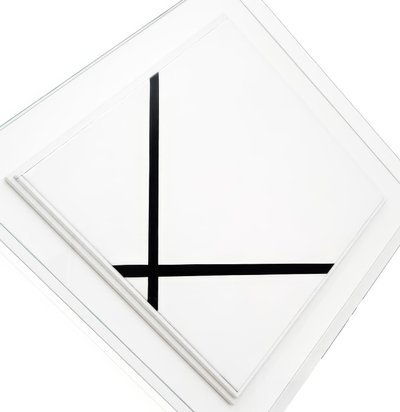 pastillikoostumus kahdella rivillä (öljy kankaalle) tekijältä Piet Mondrian