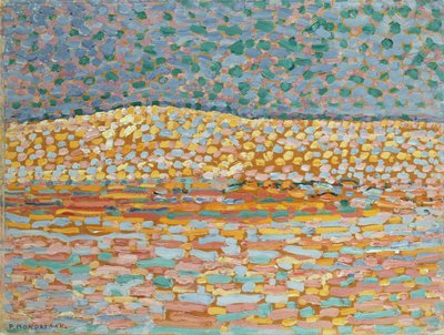 Pointillist Dune Study, Crest vasemmalla tekijältä Piet Mondrian