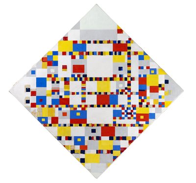 Victory Boogie Woogie (keskeneräinen) tekijältä Piet Mondrian