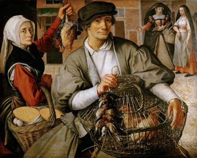Market Scene, n. 1560-65 (öljy puulle) tekijältä Pieter Aertsen