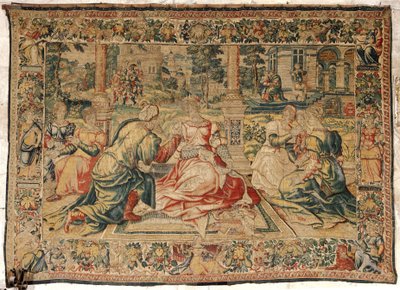 Mark Antony ja Cleopatra Tapestry tekijältä Pieter (attr. to) Coecke van Aelst