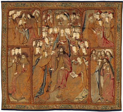 Jumalanäidin voitot tai kultaiset varpuset, n. 1500-02 (kuvakudos) tekijältä Pieter (attr. to) Coecke van Aelst