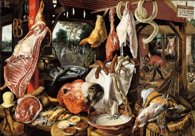 Teurastajan koju ja pako Egyptiin tekijältä Pieter Aertsen