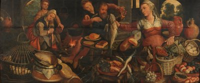 Keittiön kohtaus tekijältä Pieter Aertsen
