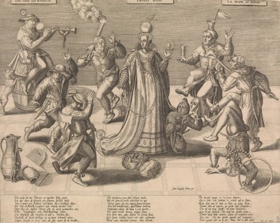 Maailman tanssi, 1500-luvun puoliväli. tekijältä Pieter Balten.
