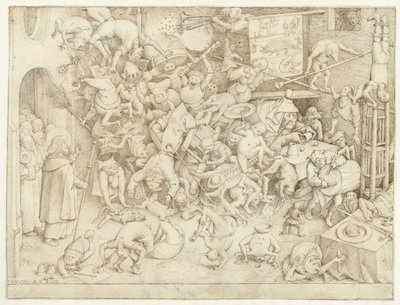 Taikuri Hermogenesin kaatuminen tekijältä Pieter Bruegel (I)