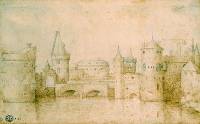 Näkymä Amsterdamin muinaisista linnoituksista, Alankomaista, 1562 tekijältä Pieter Bruegel the Elder