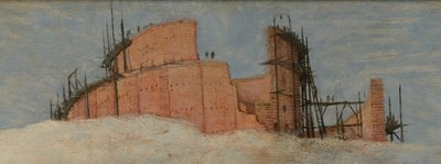 Yksityiskohta Wienin suuresta Baabelin tornista tekijältä Pieter Brueghel the Elder