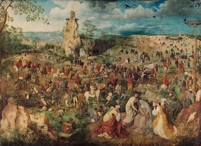 Saksa: Kreuztragung Christi Kulkue Golgatalle tekijältä Pieter Brueghel the Elder