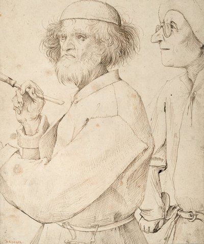 Maalari ja ostaja tekijältä Pieter Bruegel the Elder