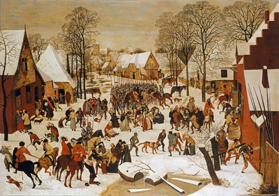 Talvikohtaus viattomien verilöylystä tekijältä Pieter Brueghel the Younger