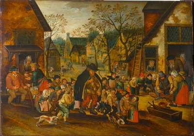 Blind Hurdy-Gurdy Player, c. 1610. tekijältä Pieter Brueghel the Younger