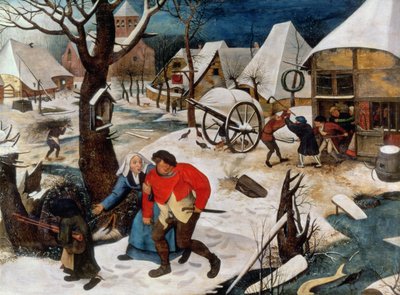 Juoppo johdatetaan kotiin (paneeli) tekijältä Pieter Brueghel the Younger