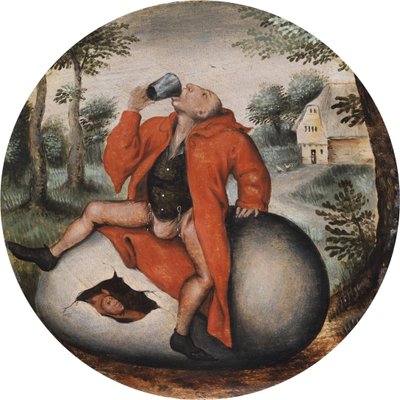 Juoppo munalla. tekijältä Pieter Brueghel the Younger