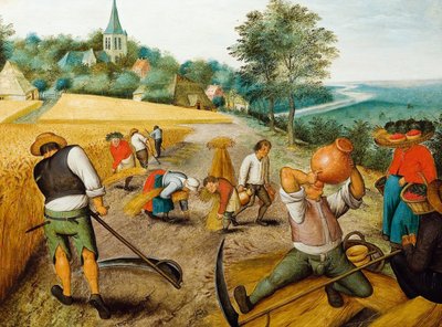Neljä vuodenaikaa: Kesä, 1500-luvun toinen puolisko. tekijältä Pieter Brueghel the Younger