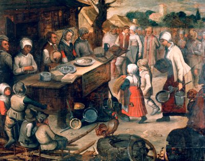 The Presentation of Gifts, c1584-1638 tekijältä Pieter Brueghel the Younger