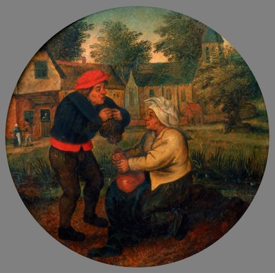 Tunnistamaton flaamilainen sananlasku, 1500-luvun loppu 1600-luvun alussa tekijältä Pieter Brueghel the Younger
