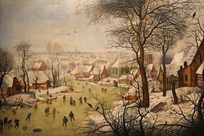Talvimaisema lintujen ansalla tekijältä Pieter Brueghel the Younger