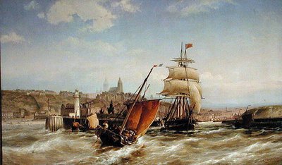 Boulognen satama tekijältä Pieter Christiaan Cornelis Dommelshuizen