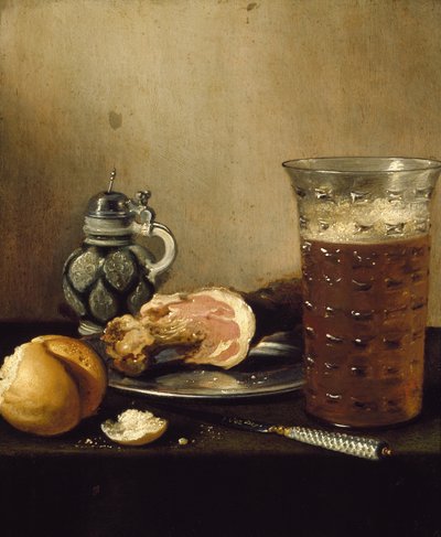 Asetelma kinkun kanssa, 1600-luku tekijältä Pieter Claesz