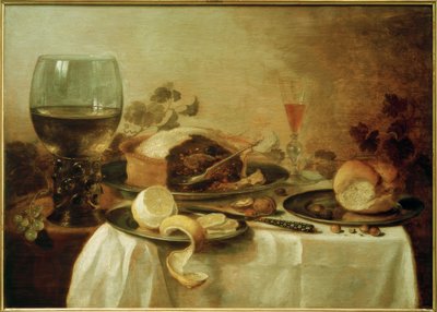 Asetelma pateilla tekijältä Pieter Claesz