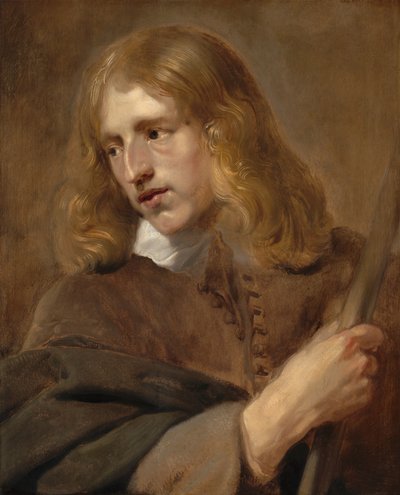 Nuori mies pitelee sauvaa tekijältä Pieter Claesz Soutman